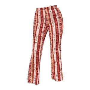🍁💖👄Shein VCAY Plus Striped and Geo Print Flare Leg Pants (Size 4X)